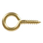 Hillman #8 X 1-5/8" Screw Eye, Solid Brass, 3 Pack 852422