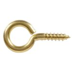 Hillman .054" x 7/16" Solid Brass Small Eye Screw Eye 852708