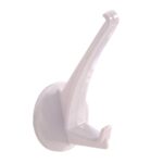 Hillman Adhesive Garment Hook, Plastic, White 852982