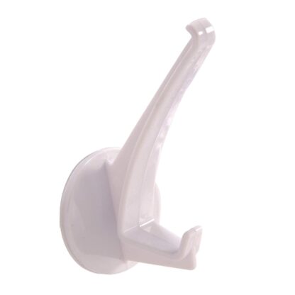 Hillman Adhesive Garment Hook, Plastic, White 852982