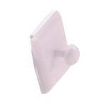 Hillman Plastic Tie Back Buttons, White Adhesive Backed 852986