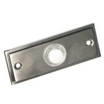 Honeywell Illuminated Recessed Wired Brushed Nickel Push Doorbell RPW202A1009/A