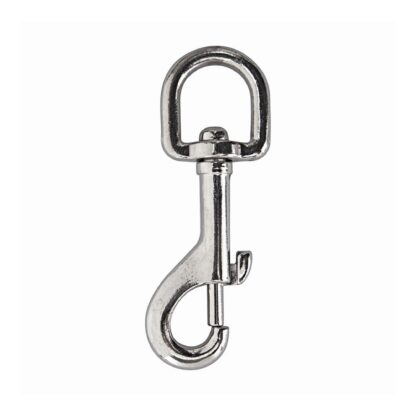 KingChain 5/8" Round Swivel Eye Bolt Snap, Nickel 127260