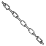 KingChain 3/8" X 45' Galvanized Chain, GR-30, Bucket 559491