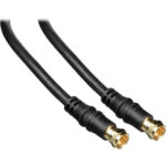 3' RG6 Cable Wire, Black RG6-FF