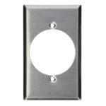 Leviton Wall Plate, Stainless Steel 84028