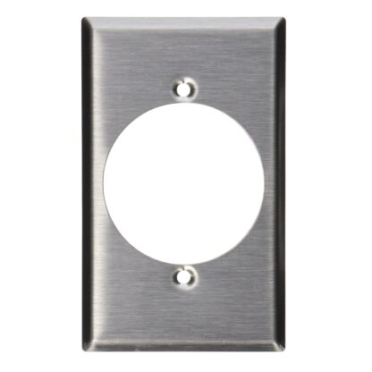 Leviton Wall Plate, Stainless Steel 84028