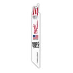 Milwaukee Tool 6" X 14 TPI Bi-Metal Reciprocating Blades, 5 Pack 48-00-5182