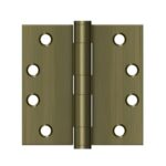 Orion 4" X 4" Flat Tip Hinge, Antique Brass, 2 Pack BB0914X4/5