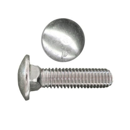 Paulin 1/4" X 2" UNC Plated Carriage Bolt, 100 Box 129-316