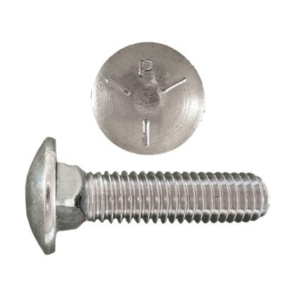 Paulin 3/8" X 1" UNC Plated Carriage Bolt, 100 Box 129-489