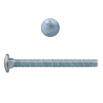 Paulin 3/8" X 4" UNC Plated Carriage Bolt, 100 Box 129-504