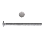 Paulin 1/4" X 5" Galvanized Carriage Bolt, 100 Box 852-326