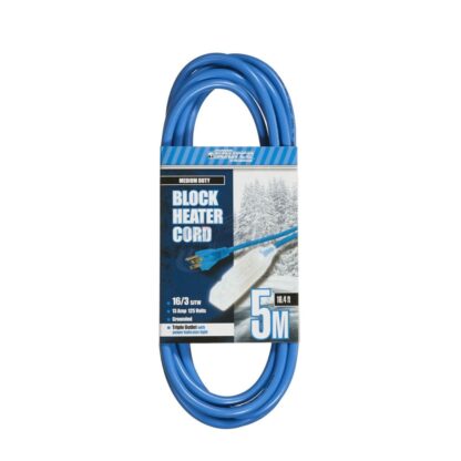 Powersource 16/3 Block Heater Cord 3-Outlet 5M 4015