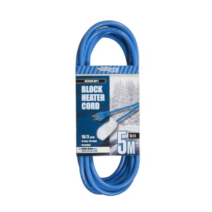 Powersource 16/3 Block Heater Cord 5M 4016