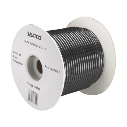 Satco 2/18SJ Wire, Black, Per Meter 93-311