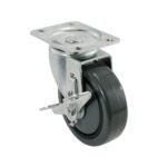 Shepherd 3" Swivel Caster, with Brake, TPU 3739