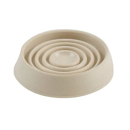 Shepherd 2" Round Rubber Floor Caster Cup, White 9167