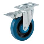 Shepherd 5" Swivel Caster with Brake, Rubber 9265