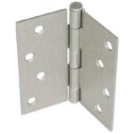 Taymor 5/8" Radius Hinge, 4" X 4", Satin Nickel, 2 Pack 25-PK8246C