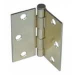 Taymor 3" X 3" Square Corner Butt Hinge, Dull Brass, 2 Pack 25-PK8744A