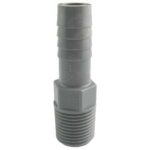 Boshart UPPA-05 Pipe Adapter, 1/2 in MPT Insert, Gray