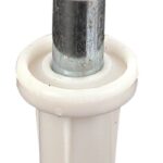 Prime-Line N 6582 Door Roller, 7/8 in Dia Roller, 1/4 in W Roller, Nylon, White, 1-Roller, 30 lb, Top Mounting