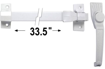 IDEAL SECURITY VP Series SK4390W Touch Bar Latch Set, 2 in Thick Door, For: 36 in W Out-Swinging Doors