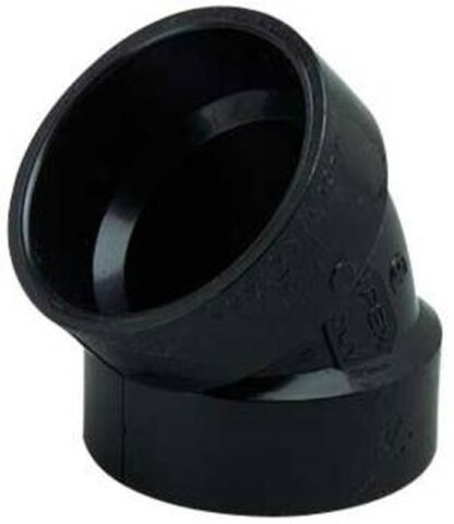 IPEX 027241 Pipe Elbow, 1-1/2 in, Hub, 45 deg Angle, ABS, SCH 40 Schedule