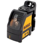 DeWALT DW088K Cross Line Laser, Alkaline Battery, 2-Beam, Red Laser