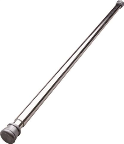 Simple Spaces SD-SR36-C3L Shower Curtain Rod, 7-1/2 lb, 36 to 63 in L Adjustable, 1 in Dia Rod, Steel, Chrome