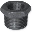 aqua-dynamic 5521-931 Hex Pipe Bushing, 1/2 x 1/4 in, Threaded, Iron, 150 psi Pressure