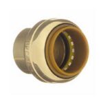 aqua-dynamic 9492-304 Push-Fit Cap, 3/4 in, Brass