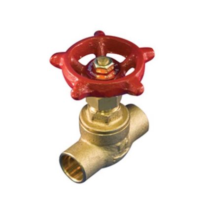 aqua-dynamic 1195-503 Stop Valve, 1/2 in Connection, Solder, 125 psi Pressure, Brass Body