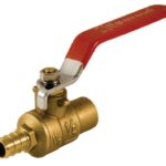 aqua-dynamic 1197-543 Ball Valve, 1/2 in Connection, Solder x PEX, 200 psi Pressure, Brass Body