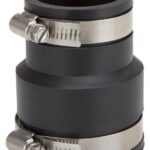 ProSource Coupling, 2 x 1-1/2 in, PVC, Black