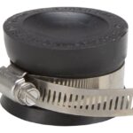 ProSource TC-15 Test Cap, 1-1/2 in Connection, Capping Pipe Ends, PVC, Black, 1-1/2 in Pipe