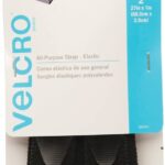 VELCRO Brand 90441 Fastener, 1 in W, 27 in L, Velcro, Black