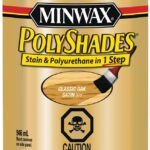 Minwax PolyShades 337034444 Stain and Polyurethane, Satin, Liquid, Classic Oak, 946 mL, Can