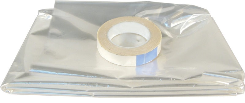 Climaloc CI12781 Insulating Shrink Film, 24 in W, 0.6 mil Thick, 64 in L,  Clear - Preston Hardware