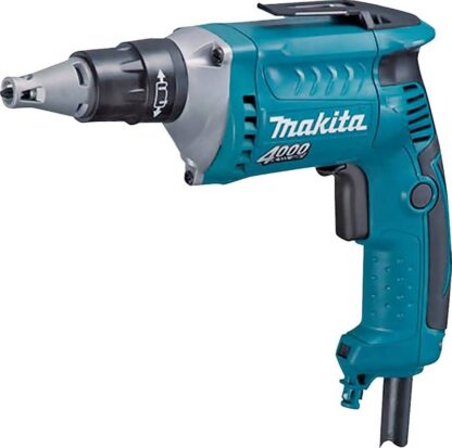 Makita FS4200 Drywall Screwdriver, 6 A, 1/4 in Chuck, Hex Chuck, 4000 rpm Speed, 8.2 ft L Cord