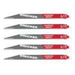 Milwaukee Tool 12″ 6-TPI The Wrecker SAWZALL Blade with Carbide Teeth (5 Pack) 48-00-5543