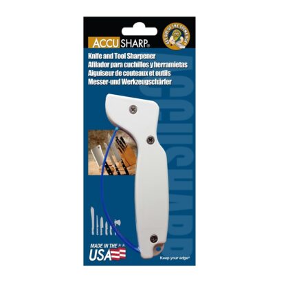 Accusharp Knife and Tool Sharpener, Tungsten Carbide Abrasive 001E