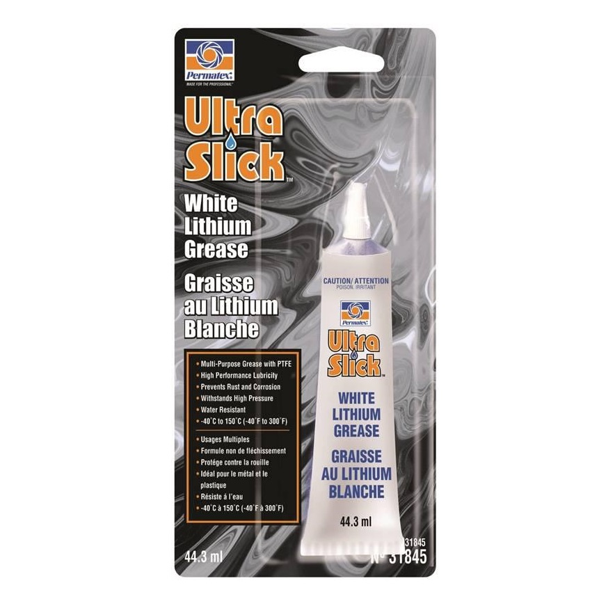 Ultra Slick 31845 Lithium Grease, 42 g, Tube, White, Paste - Preston ...