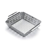 Weber Deluxe Grilling Basket, Stainless Steel, Small 6481