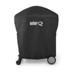 Weber Grill Cover for Q100/Q1000/Q200/Q2000 Grills with Portable Cart, Anti-Fade Waterproof 7113