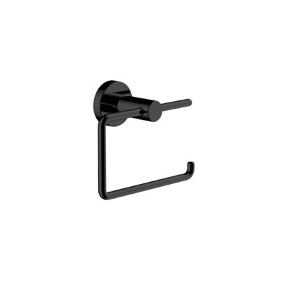 Alt Aquabrass Round Flange Toilet Paper Holder, Electro Black 68810EBK