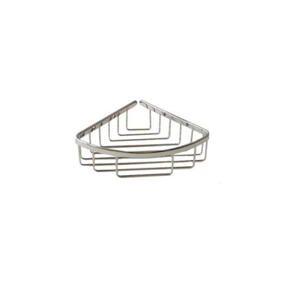 Aquabrass 8" X 2-3/4" Corner Basket, Chrome 2072PC