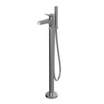 Aquabrass Metro Freestanding Tub Filler Faucet with Handheld, Chrome 17N85PC