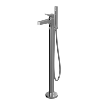 Aquabrass Metro Freestanding Tub Filler Faucet with Handheld, Chrome 17N85PC